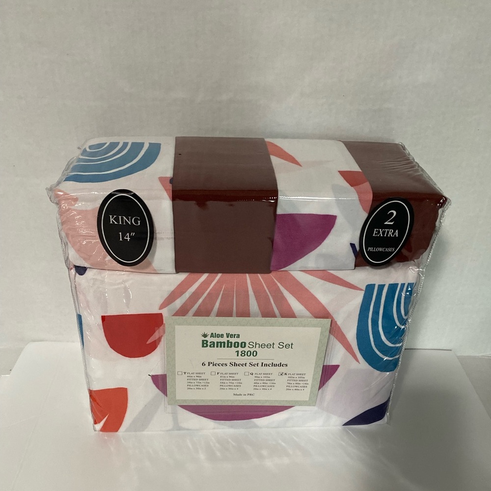 Aloe Vera bamboo sheet set 1800